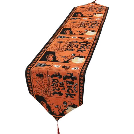Nappe étoilée d'Halloween, nappe lavable