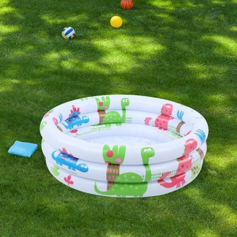 Piscine bébé - ESTINK - Dinosaure - PVC épais - 60 cm - Multicolore (1/4)