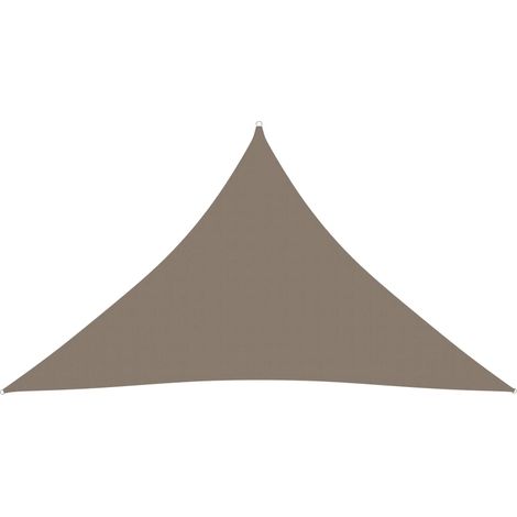 Tenda a vela parasole triangolare in tessuto Oxford 5 x 5 x 6 m tortora 020009919