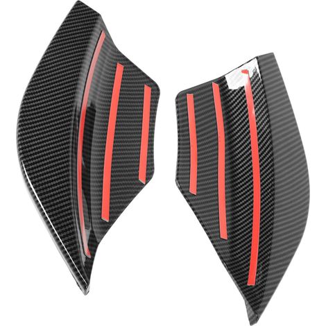 2 pièces de séparateur de pare-chocs arrière gauche et droit, remplacement aérodynamique pour Mercedes-Benz Classe A W176 2012-2018, style fibre de carbone (1/5)