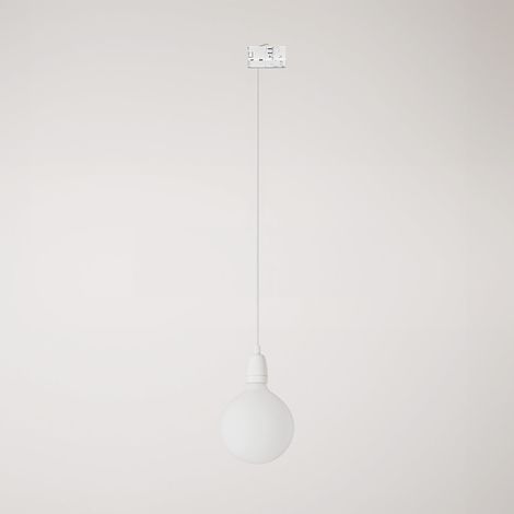 Creative Cables - Candeeiro suspenso de calha com acabamento em porcelana colorida - lâmpada incluída