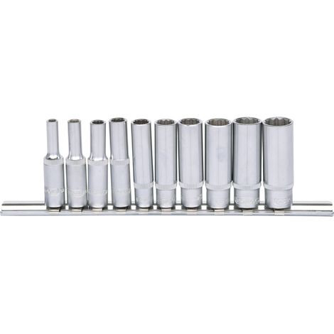 KS Tools 1/4" 12-kant-Stecknuss-Satz, lang, 10-tlg - 917.0630 (1/4)