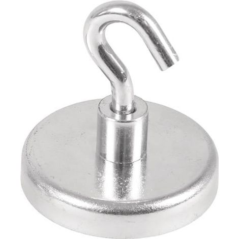 Magnete Power D.47mm zincato con ganci 5 pezzi/scatola (1/3)