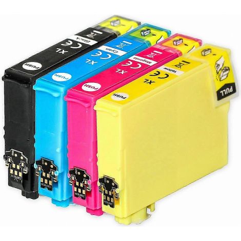 Lot de 4 cartouches d'encre haute capacité compatibles avec l'imprimante Epson 603XL (encres de remplacement non OEM) (1/5)