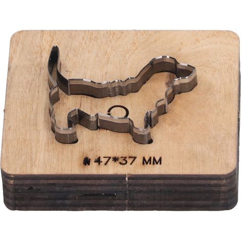 Stanzform in Hundeform für Leder, Locher, Bastelwerkzeug 47x37mm für Papier und Gummi (1/5)