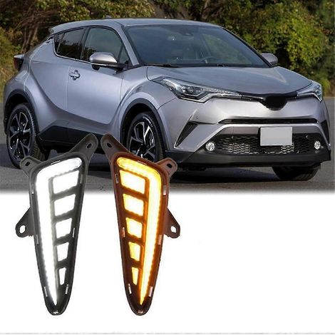Feux de jour à LED avec clignotants séquentiels pour Toyota C-HR CHR 2016-2021
