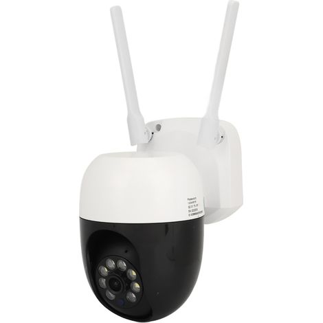 Caméra sans fil 1080p avec détecteur de mouvement, vision nocturne, audio bidirectionnel et Wi-Fi pour la sécurité de votre domicile (prise UE 100-240 V).
