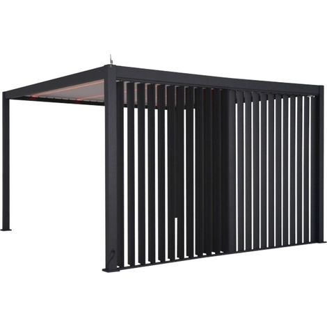 Pergola evora 3m grigio grafite - Hespéride
