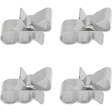 Lot de 50 attaches câble photovoltaïque fixation rail ressort acier inox SUS304 pour panneau solaire PV (1/5)