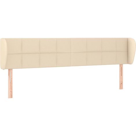 Maison Exclusive - Testiera ad Orecchio Crema 183x23x78/88 cm in Tessuto