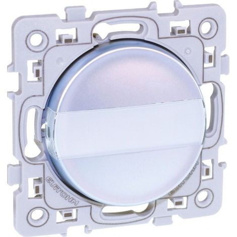 SQUARE poussoir porte-etiq SILVER EUR'OHM 60406