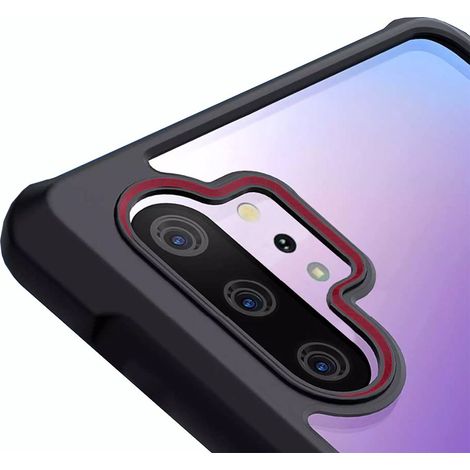 Schutzhülle für Samsung Galaxy Note 10+ Plus, stoßfest, Hybrid, schwarz (1/3)