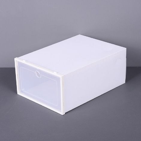 Galozzoit – Clear Plastic Shoe Box – Compact Storage 31 x 20 x 13 cm – Flap for Quick Access – Durable and Sturdy (1/5)