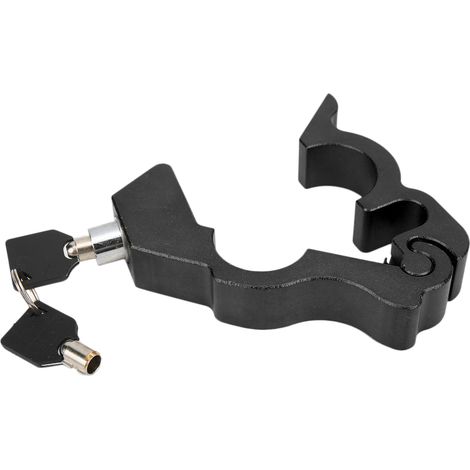 Antivol de guidon de moto en aluminium, protection antivol de klaxon pour freiner en toute sécurité, noir (1/5)