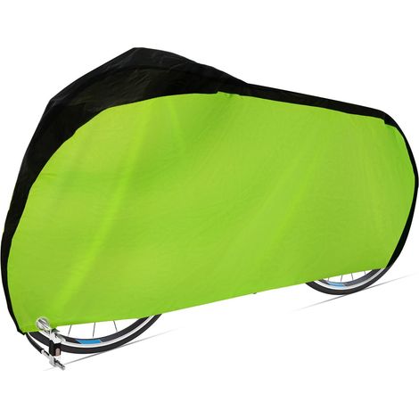 MINKUROW Funda Para Bicicleta 420d Impermeable Transpirable Tela Oxford Bike Garage Con Protección Para Los Ojos Bloqueable, Funda Universal Para Bicicleta-Verde (1/5)