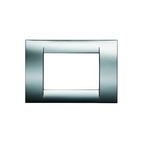 PLAQUE 8 POS.CHROME SOFT SYSTEM VIRNA GEWISS GW22257