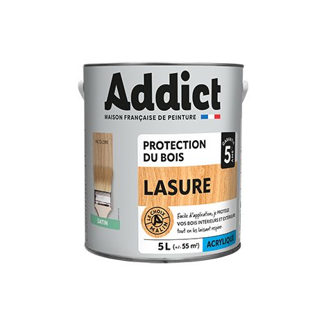 Látex acrílico para madera 5 litros incoloro - Addict