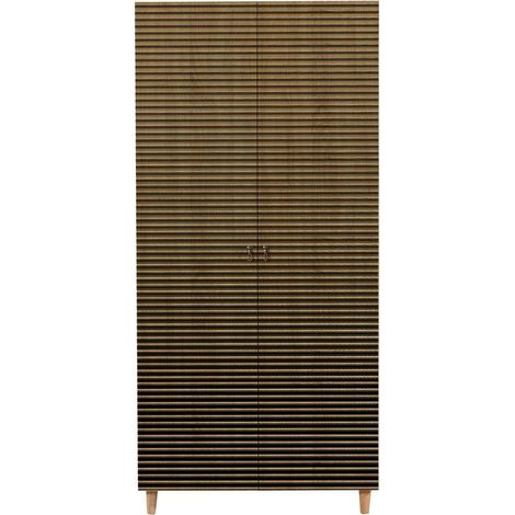 Dmora - Guardaroba 2 ante Astilbe, Mobile camera da letto, Cabina armadio portabiti, Armadio appendiabiti, 90x52h192 cm, Quercia