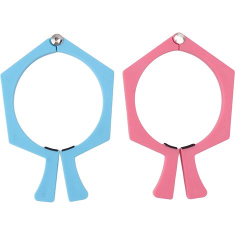 Pince à gobelet à sublimation en ABS antidérapante, rose et bleue, pour gobelets à papier de sublimation (1/5)