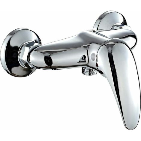 Chrome shower mixer tap. (1/3)