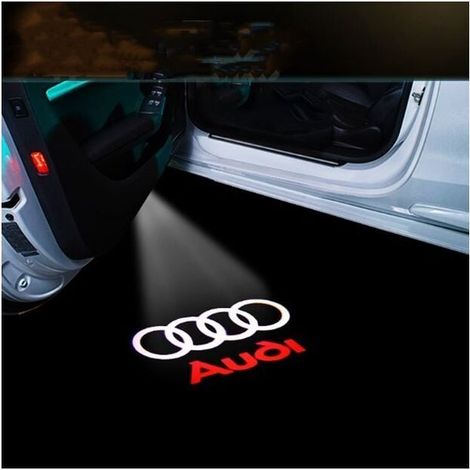projecteur de porte logo laser a projection pour audi a4 a5 a6 a7 a8 q3 q5 q7 fonctionne a l ouverture de la porte 1 piece