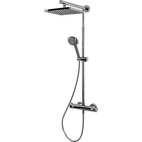 Schulte Duschmaster Rain D9641 Kopfbrause Eckig mit Thermostat chrom (1/3)