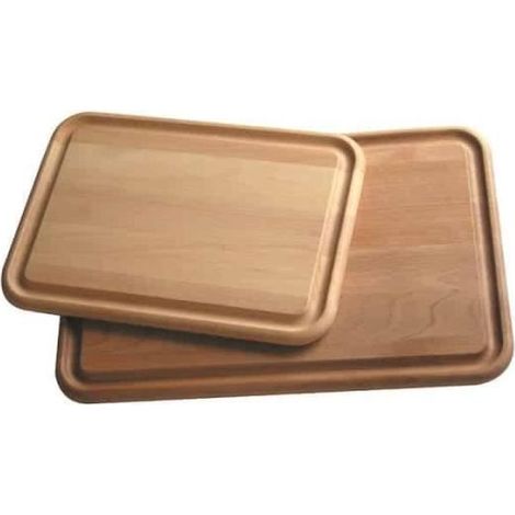 Planche à découper - Ecodis - Grand modèle - Hêtre huilé - 45x30x2 cm - Rigole pour jus