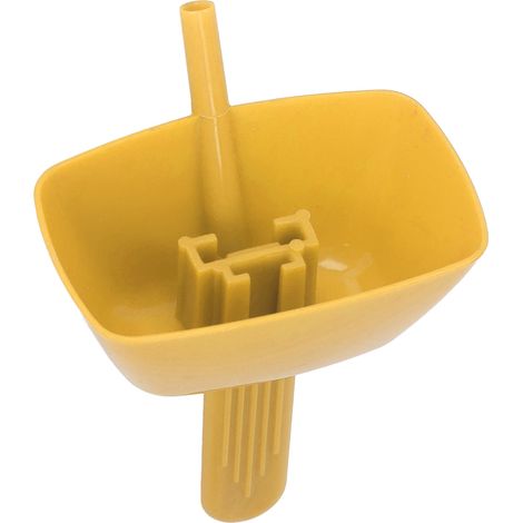 Porte-glaces en ABS anti-gouttes avec paille pour enfants, jaune (1/5)