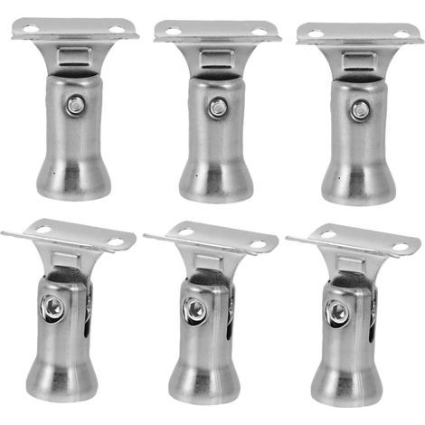CSPARKV 6Pcs Stair Railing Brackets Stair Railing Wall Mounted Brackets Handrail Banister Brackets Armrest Wall Hangers Stair Railing Brackets