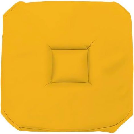 , Alix Dessus de Chaise Gobelin, Polyester, Jaune radieux 40x40x3 cm