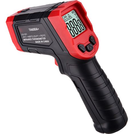Thermomètre infrarouge TASI -32°C550°C sans contact, thermomètre laser numérique pour cuisine, four à pizza, barbecue et moteur, testeur de température IR avec arrêt auto et mesure max-min, non pour c (1/4)