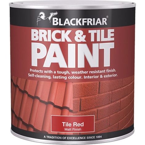 Blackfriar BF0160001F1 Brick & Tile Paint Matt Red 250ml BKFBTMR250 (1/2)
