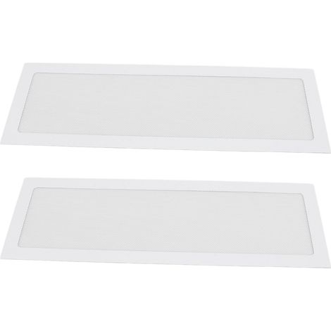Filtro antipolvere per ventole PC, cornice magnetica, griglie in PVC a maglia fine per dissipatore di calore dell'alimentatore, 12 x 36 cm, 2 pezzi, bianco. (1/5)