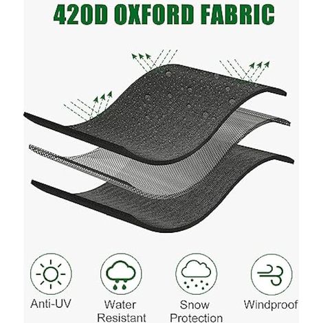 Bache pour Cuve 1000L IBC, 420D Réservoir d'eau Couvercle, Anti-UV Housse Protection Cuve, Bâche de Protection Cuve IBC avec Fermeture éclair, 120 x 100 x 116 cm(Vert) (1/3)