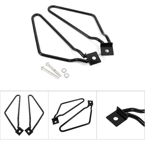 supports de sacoches de moto noirs pour XL883/1200 HD1450/1584 (1/5)