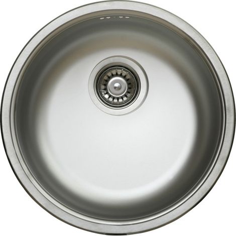 Lavello cucina a pozzetto in acciaio inox RONDOEC192 da incasso diam. 43.5 cm (1/5)