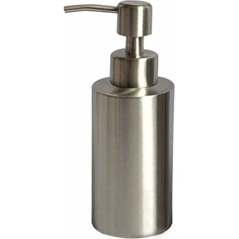 royaluxe -Distributeur De Savon Manuel en INOX Distributeur avec Pompe Moussante Distributeur Pompe pour Gel Douche Shampoing Salle Bain Ou Vaisselle Cuisine (S 250ml) (1/5)