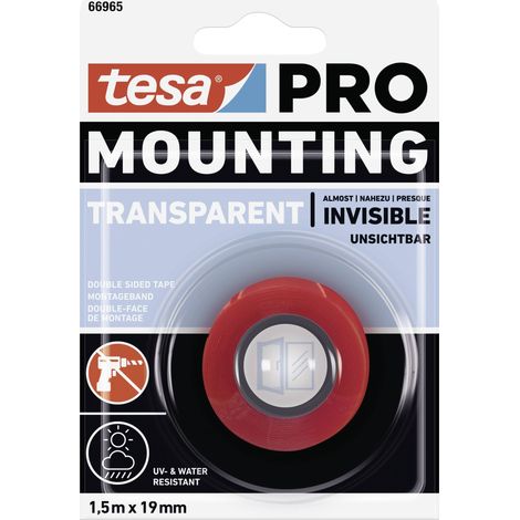 tesa Mounting PRO Transparent 66965-00000-00 Ruban de montage transparent (L x l) 1.5 m x 19 mm 1 pc (1/5)