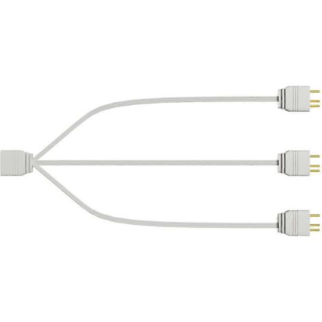 Câble répartiteur ARGB 5 V 3 broches 1 vers 3 / 1 vers 4 pour boîtier d'ordinateur, refroidisseur de processeur - Un vers trois