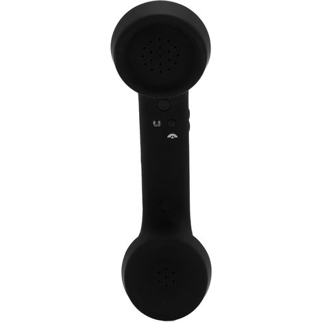 Auricolare Bluetooth retrò, resistente alle radiazioni, ricevitore wireless ricaricabile per cellulare, nero. (1/5)