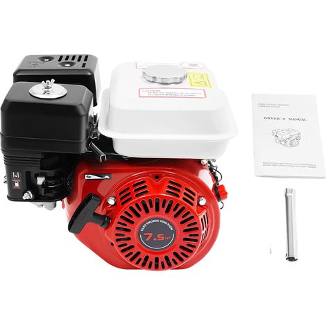 Moteur à essence, 4 temps, puissance de 212cc, Rouge (1/2)