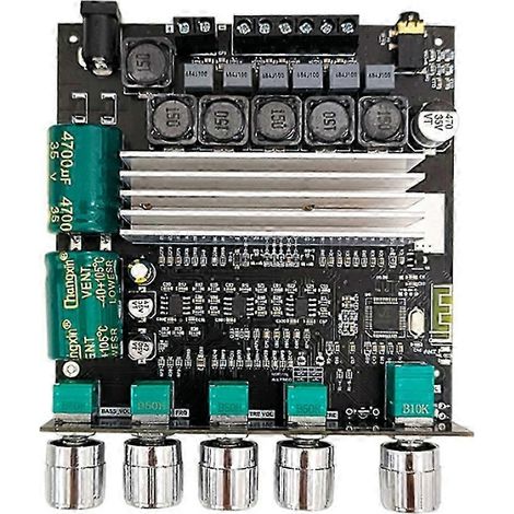 Carte d'amplificateur de subwoofer Bluetooth ZK-TB22 TPA3116D2 2.1 Hi-Fi haute puissance stéréo 2 x 50 W + 100 W pour haut-parleur kns (1/5)