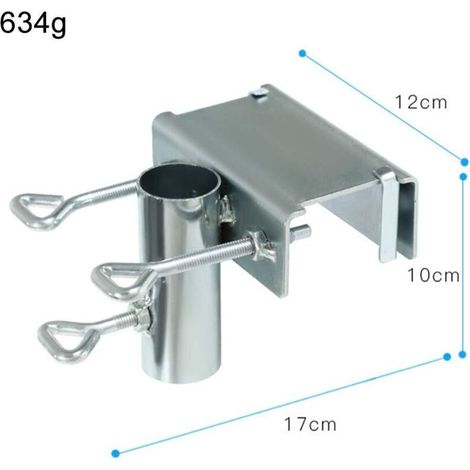 Support de parasol pour balustrade de balcon, support de parasol de balcon, pince de fixation pour parasol de jardin (1/3)