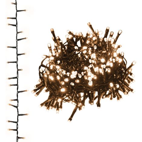 Guirlande à LED,Décoration de Noël compacte avec 400 LED,Décoration de Noël Blanc chaud 13 m PVC CFW65804 (1/5)