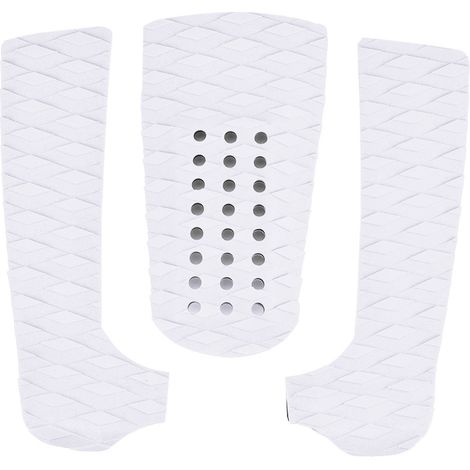 1 Set de Pad Antidérapant pour Surfboard en EVA - Planche Courte, Blanc (1/5)