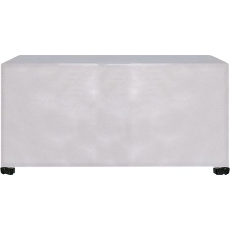 Housse anti-poussière pour meubles - Argent 420D avec quatre boucles d'angle - 87 x 87 x 77 cm