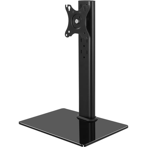 Support d'Écran d'Ordinateur Unique VESA pour Moniteur 13 à 32 Pouces, Support Réglable en Hauteur, Pivotant, Compatibilité VESA 75x75mm / 100x100mm (1/5)
