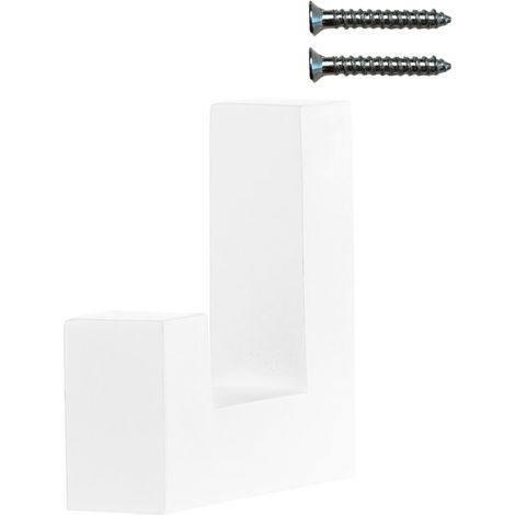 Colgador de pared blanco mate Riex XV33 (1/5)