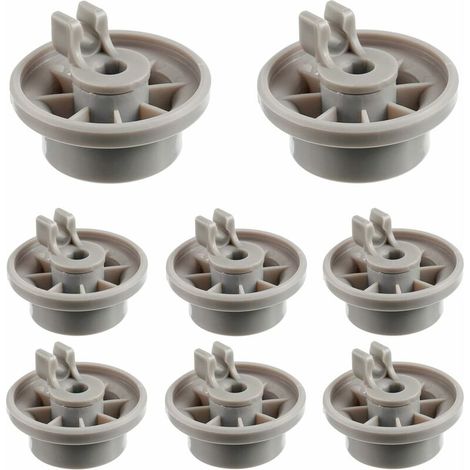 8 pièces pour Bosch Siemens Neff 165314 lave-vaisselle sous panier lave-vaisselle accessoires roues (1/4)
