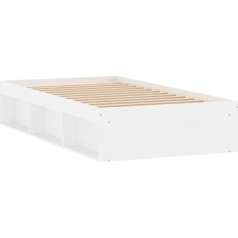 Cadre de lit blanc 100x200 (1/5)